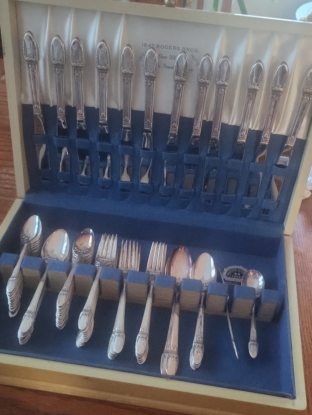 Silverplate Flatware Set in Silver - 72 Pieces Rogers Bros. 1847